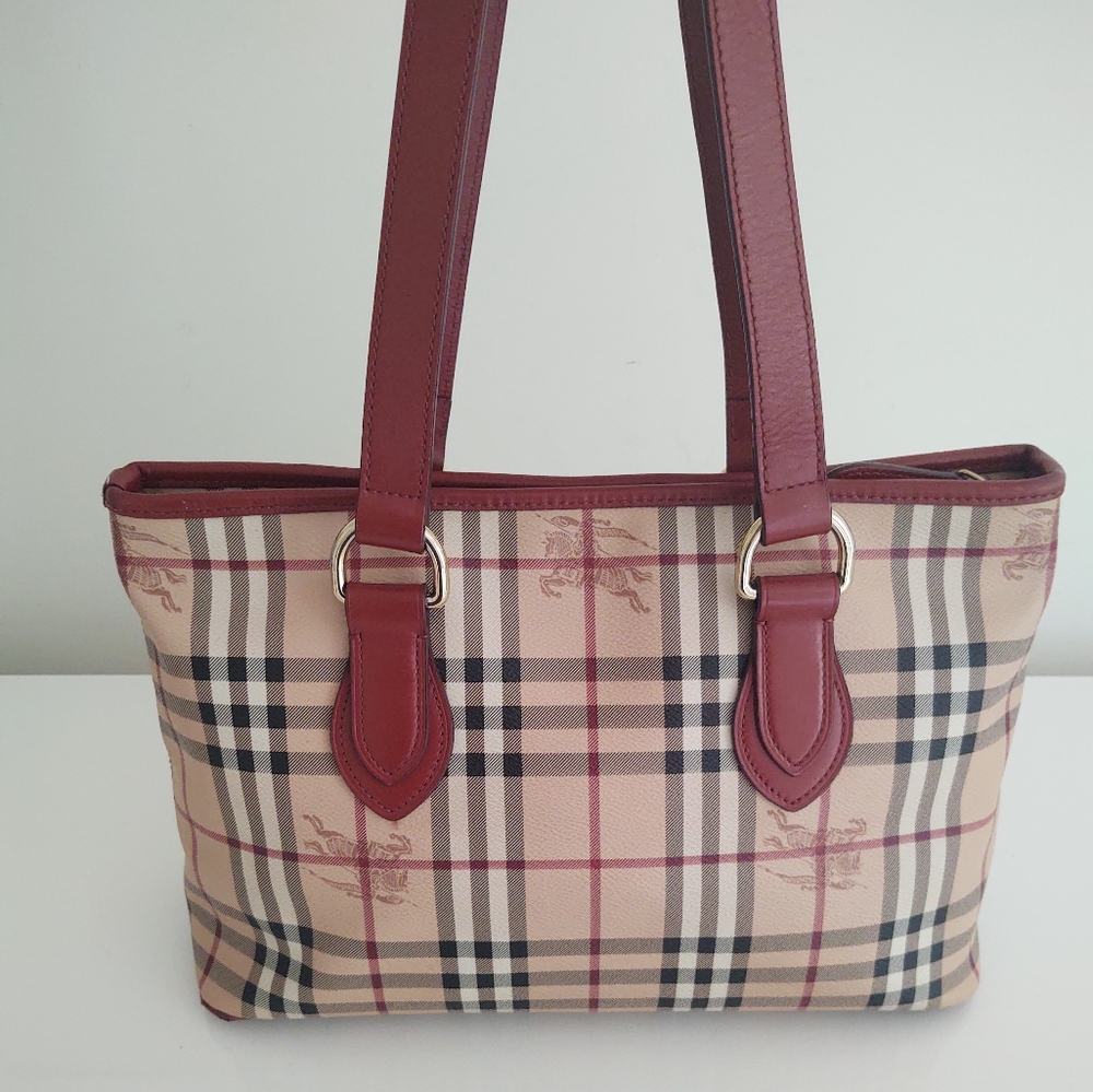 Burberry Haymarket Medium Tote